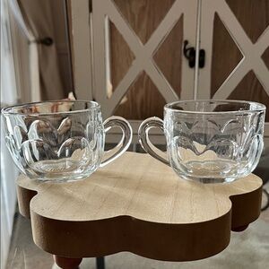 Elegant Clear Glass Teacup Set